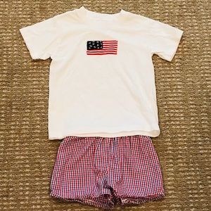 Little boys American flag outfit